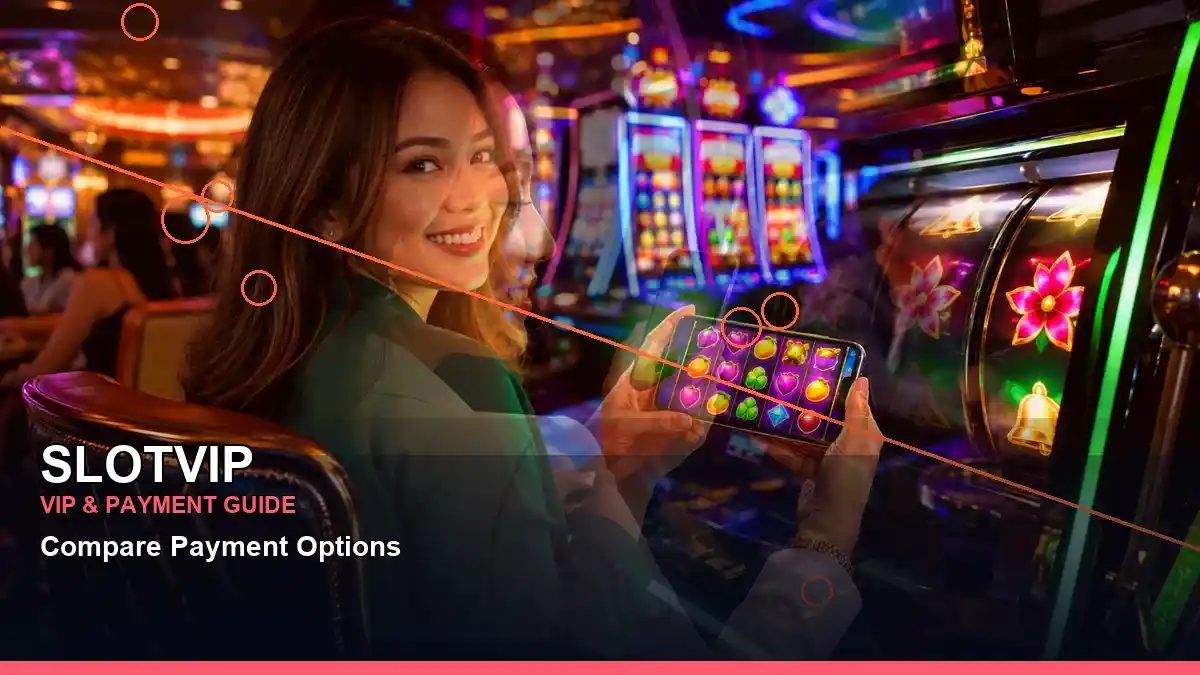 SLOTVIP layered collage reels casino bonus games highlighting mobile-friendly casino play
