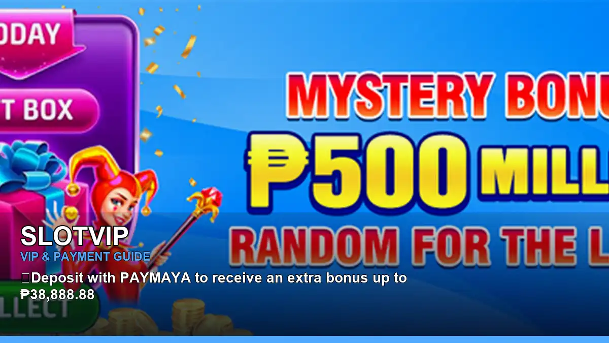 SLOTVIP VIP rewards and payment guide for Philippine players